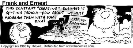 Cartoonist Bob Thaves Tom Thaves  Frank and Ernest 1993-08-13 