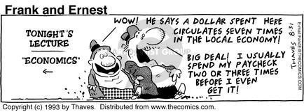 Cartoonist Bob Thaves Tom Thaves  Frank and Ernest 1993-08-31 