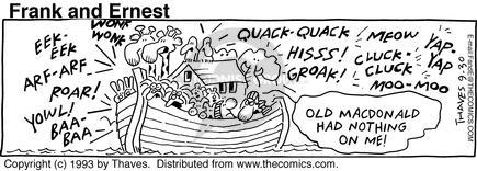 Cartoonist Bob Thaves Tom Thaves  Frank and Ernest 1993-09-30 