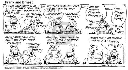 Cartoonist Bob Thaves Tom Thaves  Frank and Ernest 1993-10-17 