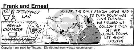 Cartoonist Bob Thaves Tom Thaves  Frank and Ernest 1993-12-09 
