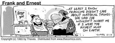 Cartoonist Bob Thaves Tom Thaves  Frank and Ernest 1993-12-17 