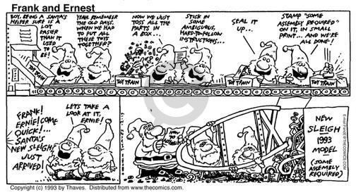 Cartoonist Bob Thaves Tom Thaves  Frank and Ernest 1993-12-19 