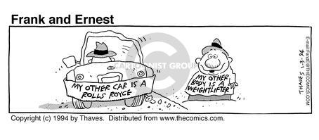 Cartoonist Bob Thaves Tom Thaves  Frank and Ernest 1994-01-03 