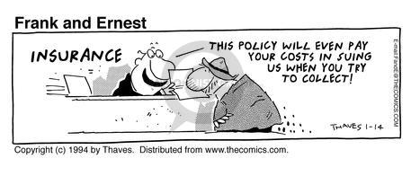 Cartoonist Bob Thaves Tom Thaves  Frank and Ernest 1994-01-14 
