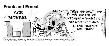 Cartoonist Bob Thaves Tom Thaves  Frank and Ernest 1994-01-22 