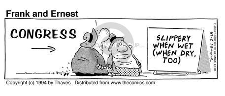 Cartoonist Bob Thaves Tom Thaves  Frank and Ernest 1994-02-18 