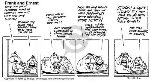 Cartoonist Bob Thaves Tom Thaves  Frank and Ernest 1994-03-06 