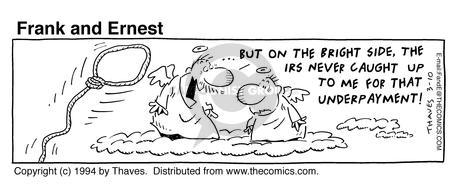 Cartoonist Bob Thaves Tom Thaves  Frank and Ernest 1994-03-10 