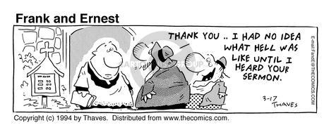 Cartoonist Bob Thaves Tom Thaves  Frank and Ernest 1994-03-17 