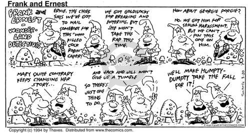 Cartoonist Bob Thaves Tom Thaves  Frank and Ernest 1994-03-20 