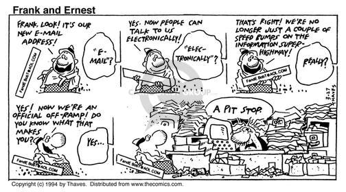 Cartoonist Bob Thaves Tom Thaves  Frank and Ernest 1994-03-27 