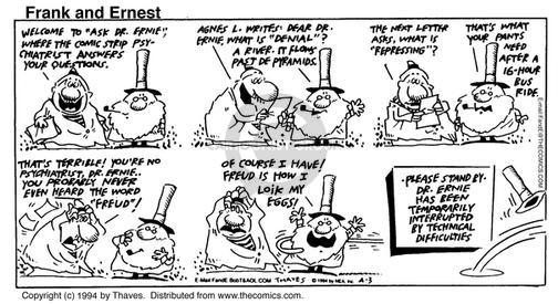 Cartoonist Bob Thaves Tom Thaves  Frank and Ernest 1994-04-03 