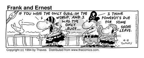 Cartoonist Bob Thaves Tom Thaves  Frank and Ernest 1994-04-08 
