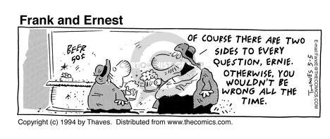 Cartoonist Bob Thaves Tom Thaves  Frank and Ernest 1994-05-05 