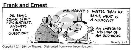Cartoonist Bob Thaves Tom Thaves  Frank and Ernest 1994-06-14 