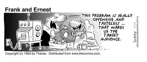 Cartoonist Bob Thaves Tom Thaves  Frank and Ernest 1994-07-11 