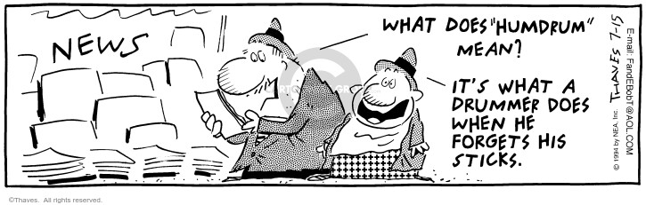 Cartoonist Bob Thaves Tom Thaves  Frank and Ernest 1994-07-15 