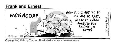 Cartoonist Bob Thaves Tom Thaves  Frank and Ernest 1994-08-15 