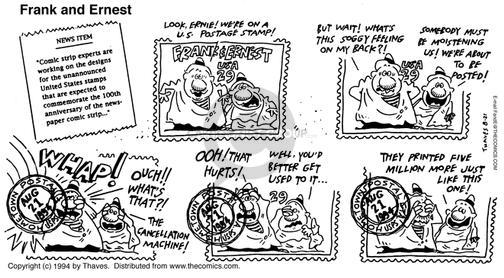 Cartoonist Bob Thaves Tom Thaves  Frank and Ernest 1994-08-21 