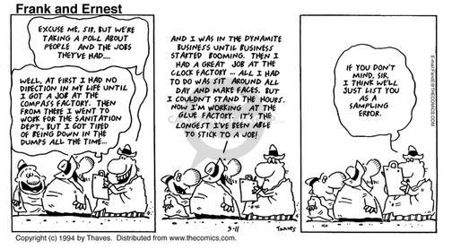 Cartoonist Bob Thaves Tom Thaves  Frank and Ernest 1994-09-11 