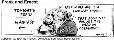 Cartoonist Bob Thaves Tom Thaves  Frank and Ernest 1994-09-19 