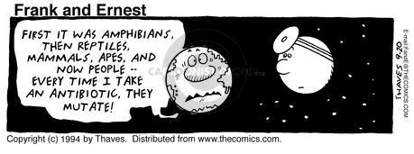 Cartoonist Bob Thaves Tom Thaves  Frank and Ernest 1994-09-20 