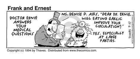 Cartoonist Bob Thaves Tom Thaves  Frank and Ernest 1994-09-27 