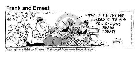 Cartoonist Bob Thaves Tom Thaves  Frank and Ernest 1994-10-13 