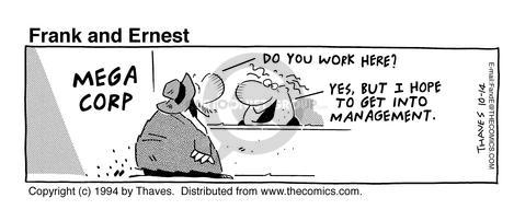 Cartoonist Bob Thaves Tom Thaves  Frank and Ernest 1994-10-14 