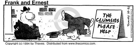 Cartoonist Bob Thaves Tom Thaves  Frank and Ernest 1994-10-21 