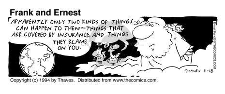 Cartoonist Bob Thaves Tom Thaves  Frank and Ernest 1994-11-18 