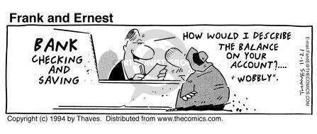 Cartoonist Bob Thaves Tom Thaves  Frank and Ernest 1994-11-21 