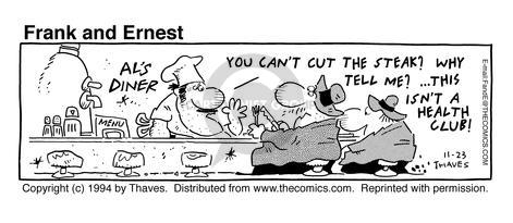 Cartoonist Bob Thaves Tom Thaves  Frank and Ernest 1994-11-23 