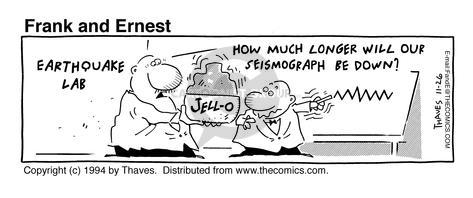 Cartoonist Bob Thaves Tom Thaves  Frank and Ernest 1994-11-26 