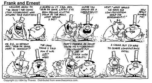 Cartoonist Bob Thaves Tom Thaves  Frank and Ernest 1994-11-27 