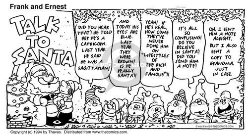 Cartoonist Bob Thaves Tom Thaves  Frank and Ernest 1994-12-25 