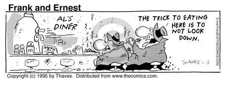 Cartoonist Bob Thaves Tom Thaves  Frank and Ernest 1995-01-13 