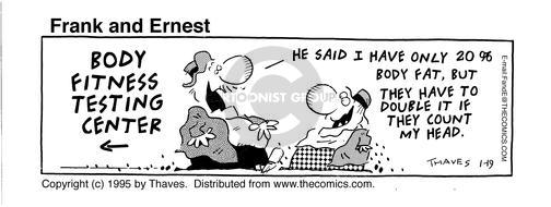 Cartoonist Bob Thaves Tom Thaves  Frank and Ernest 1995-01-19 