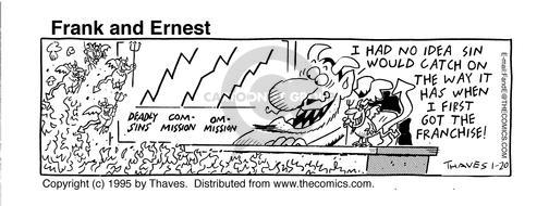 Cartoonist Bob Thaves Tom Thaves  Frank and Ernest 1995-01-20 