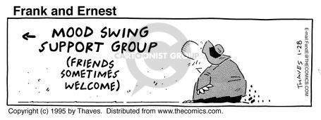 Cartoonist Bob Thaves Tom Thaves  Frank and Ernest 1995-01-28 