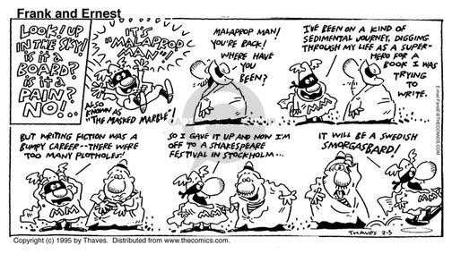 Cartoonist Bob Thaves Tom Thaves  Frank and Ernest 1995-02-05 