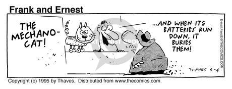 Cartoonist Bob Thaves Tom Thaves  Frank and Ernest 1995-03-04 