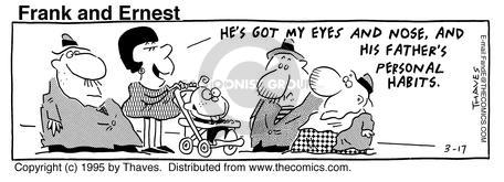 Cartoonist Bob Thaves Tom Thaves  Frank and Ernest 1995-03-17 