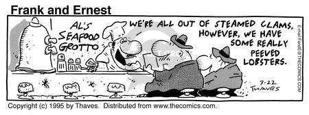 Cartoonist Bob Thaves Tom Thaves  Frank and Ernest 1995-03-22 
