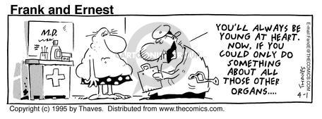 Cartoonist Bob Thaves Tom Thaves  Frank and Ernest 1995-04-01 