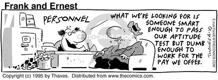 Cartoonist Bob Thaves Tom Thaves  Frank and Ernest 1995-04-10 