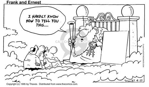 Cartoonist Bob Thaves Tom Thaves  Frank and Ernest 1995-04-23 