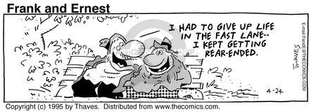 Cartoonist Bob Thaves Tom Thaves  Frank and Ernest 1995-04-24 