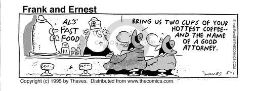 Cartoonist Bob Thaves Tom Thaves  Frank and Ernest 1995-05-01 